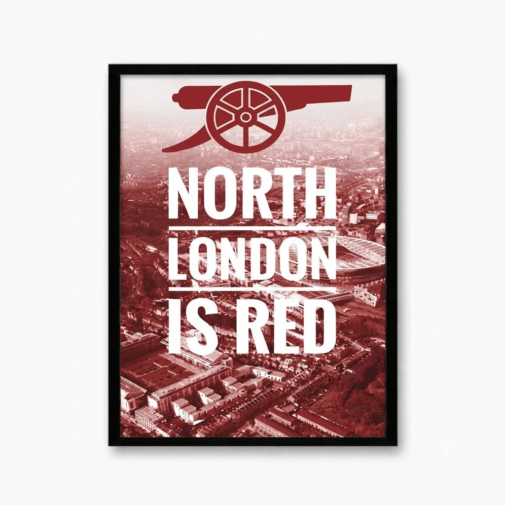 North London Red Poster